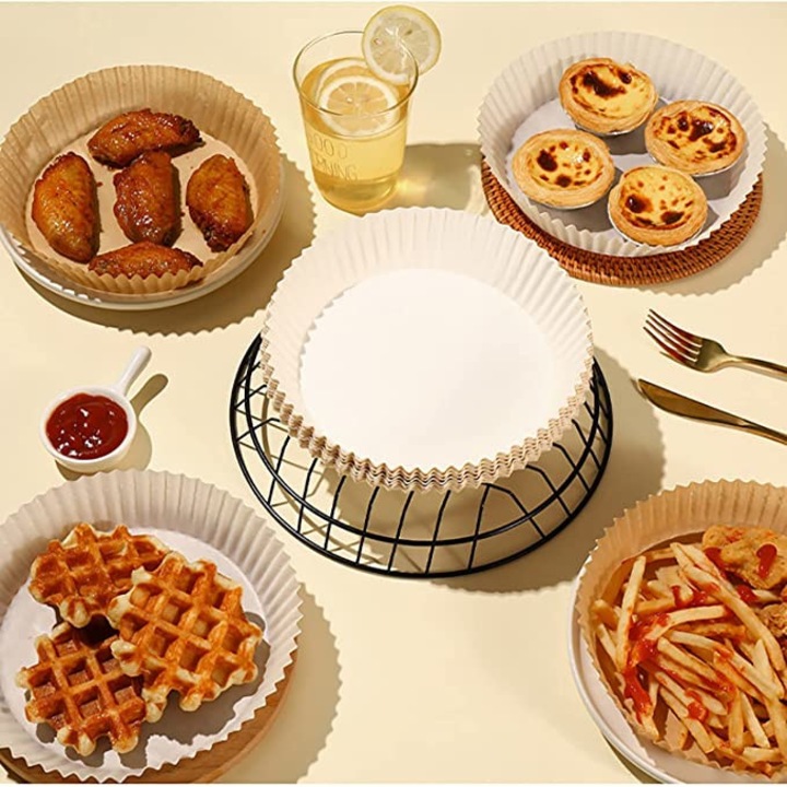 Set 50 de Foi de Copt, 16 cm x 4.5, Compatibile la Air Fryer