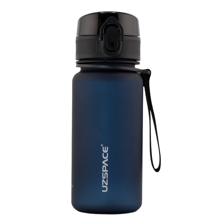 Бутилка за вода, UZSPACE, Colorful Frosted, 350 мл, Тъмносиня