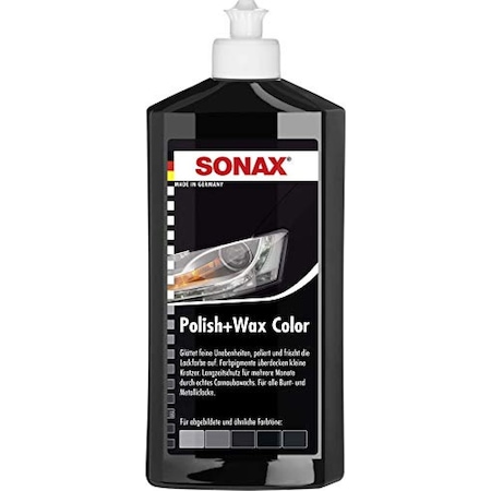 Pasta Polish cu Ceara Sonax NanoPro, Black, 500ml