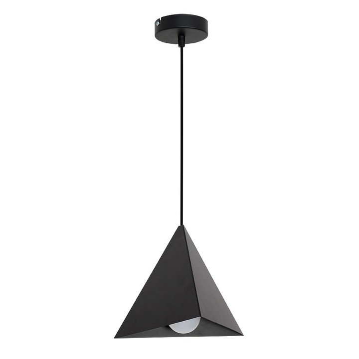 Lampa pendanta, Luminex, Metal, Soclu E27, Gri