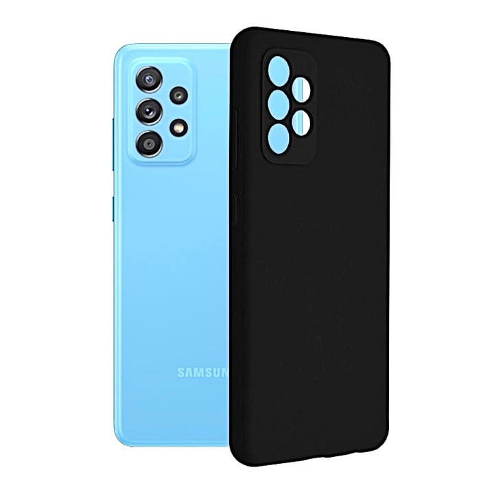 Samsung Galaxy A52 / A52 5G / A52S Silicon Black UltraSlim Premium készülékkel kompatibilis védőtok