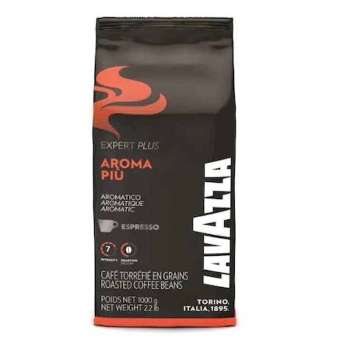 Кафе на зърна Lavazza Aroma Piu Expert, 1 кг, 6 бр./кутия