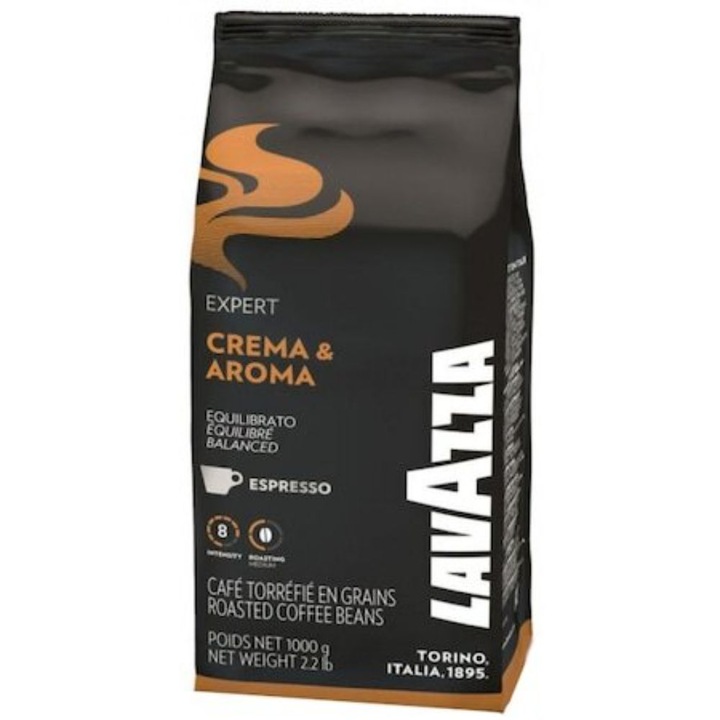 Кафе на зърна Lavazza, Cream Aroma Expert, 1 кг, 6 бр./кутия