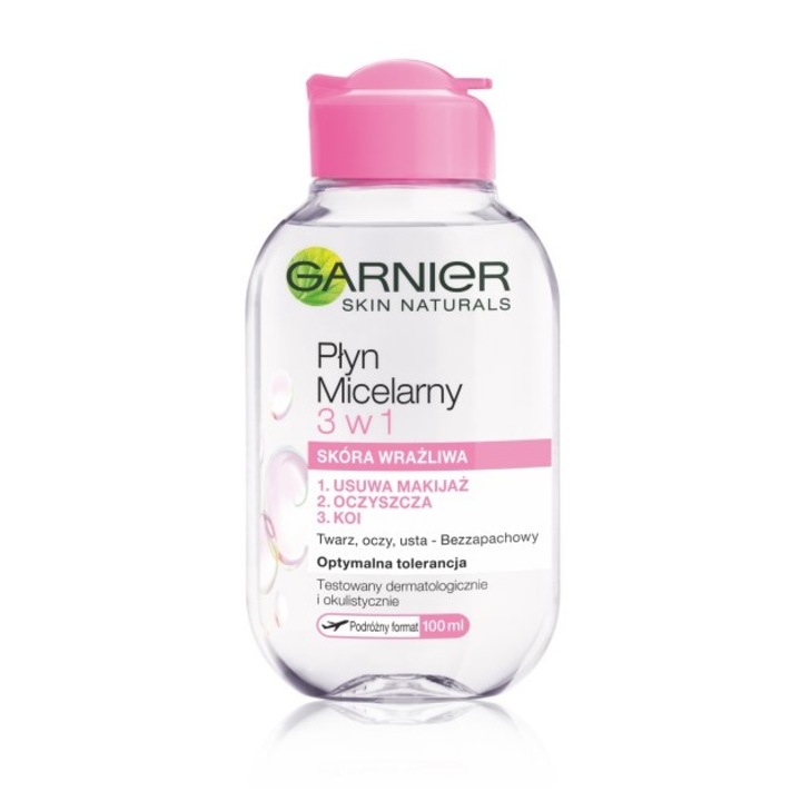 Мицеларна вода 3в1, Garnier, За чувствителна кожа, 100 мл