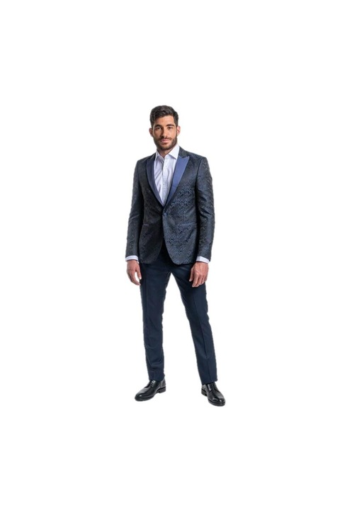 Costum barbati PrinceOliver, Lana, Albastru