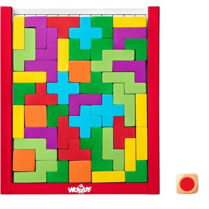 Joc interactiv, Lemn, 17 x 14.5 x 1.5 cm, Multicolor