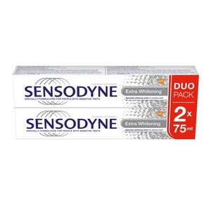 Set 2 paste de dinti Extra Whitening, Sensodyne, 75ml
