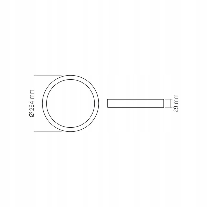Plafoniera, Videx, LED, 24 W, Aluminiu, Plastic, Alb