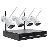 Kit supraveghere video PNI House WiFi660 NVR 8 canale si 4 camere wireless de exterior 3MP, P2P, IP66