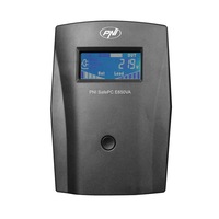 UPS PNI PNI-E650VA SafePC, 390W, 1.8A, iesire 2 x 230V, ecran LCD