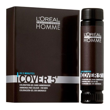 Gel colorant L'Oreal Professionnel Homme Cover 5' no. 6 Dark Blonde, 3 x 50 ml Gel colorant L'Oreal Professionnel Homme Cover 5' no. 6 Dark Blonde, 3 x 50 ml