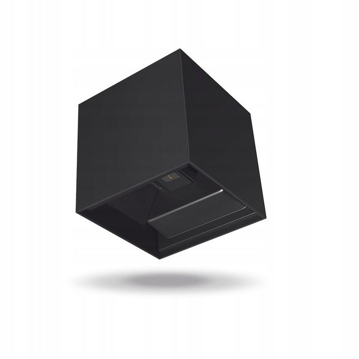 Aplica, Videx, LED, De perete, Aluminiu, Negru