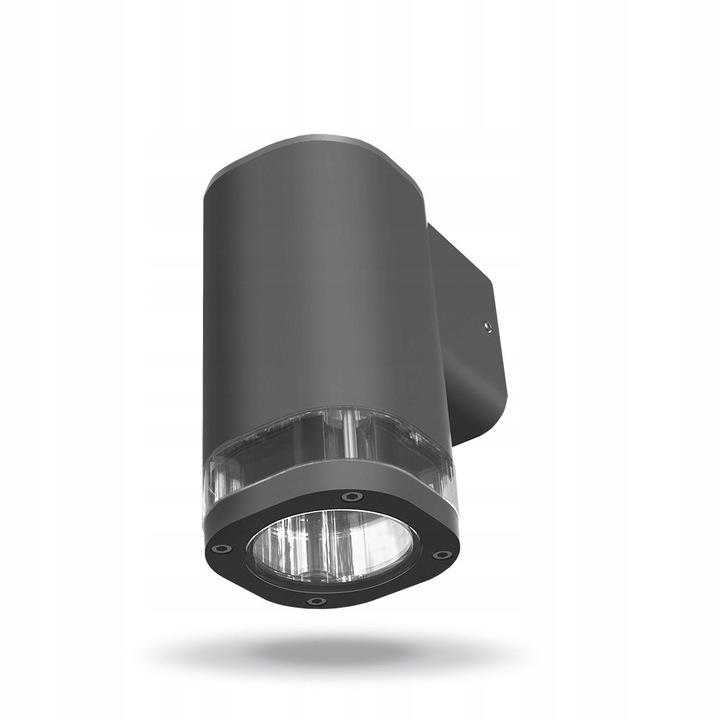Aplica, Videx, LED, De perete, Aluminiu, Negru