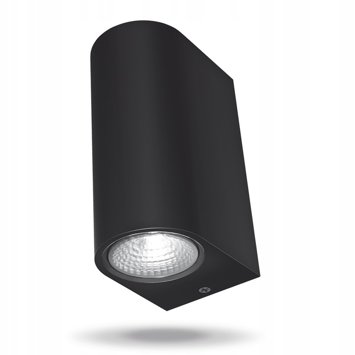 Aplica, Videx, LED, De perete, Aluminiu, Negru