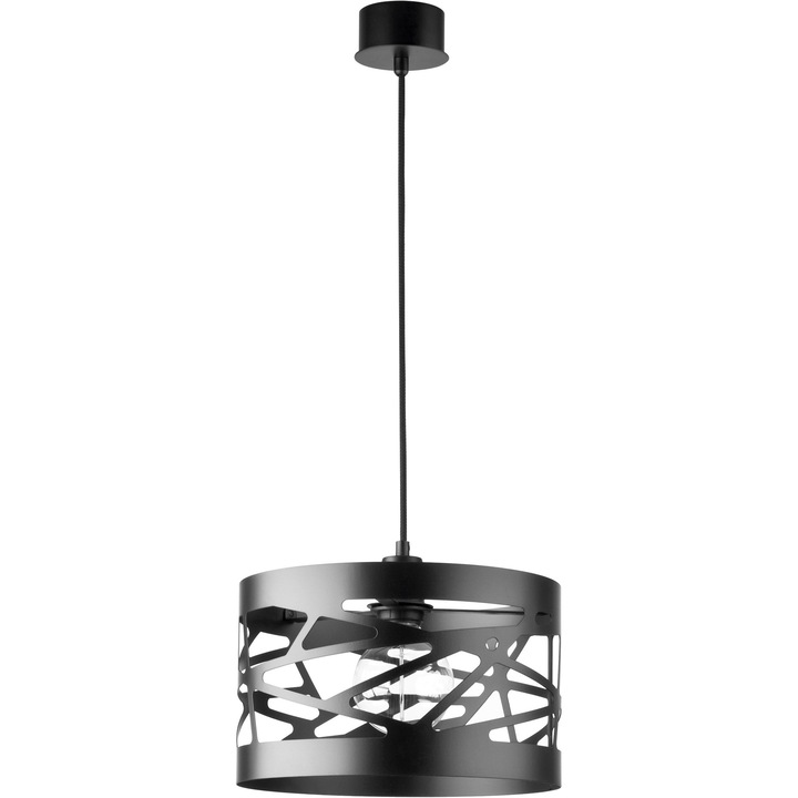 Lustra, Sigma, Otel, E27, Negru