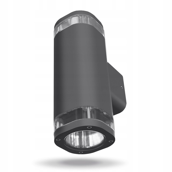 Aplica, Videx, LED, De perete, Aluminiu, Gri