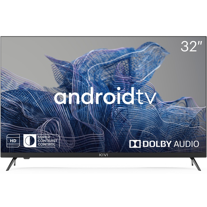 Televizor KIVI LED 32H750NB, 80 cm, Smart Android TV, HD, Clasa G