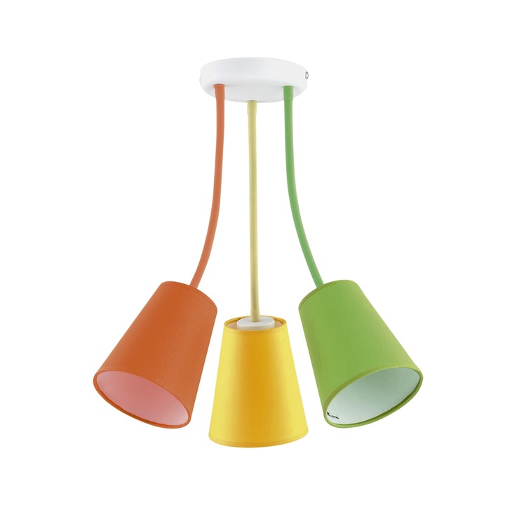 Lustra, TK-Lighting, Metal, E27, Multicolor