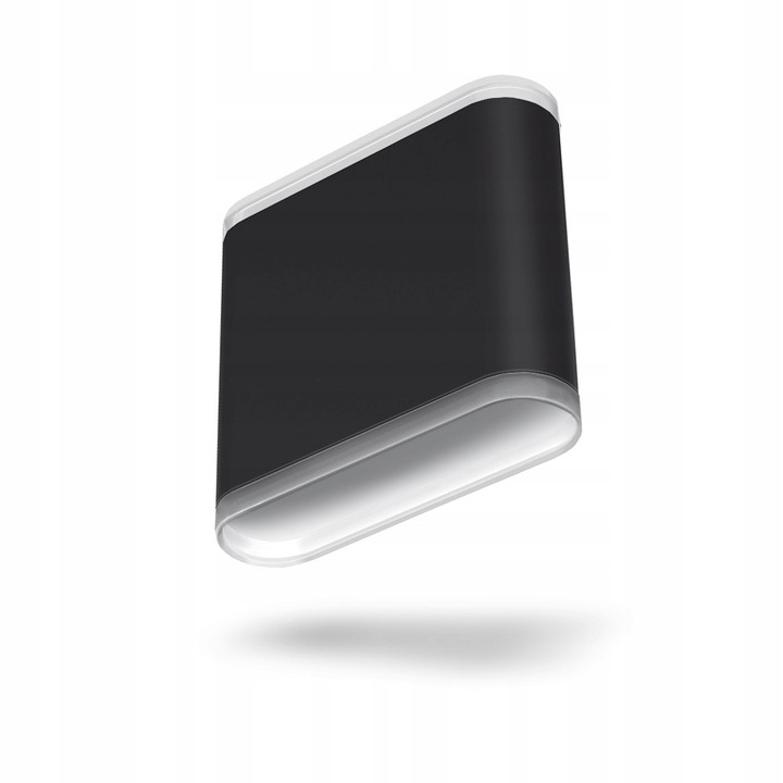 Aplica, Videx, LED, De perete, Aluminiu, Negru