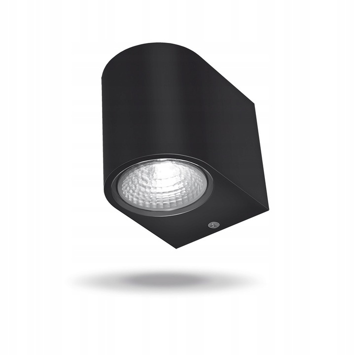 Aplica, Videx, LED, De perete, Aluminiu, Negru