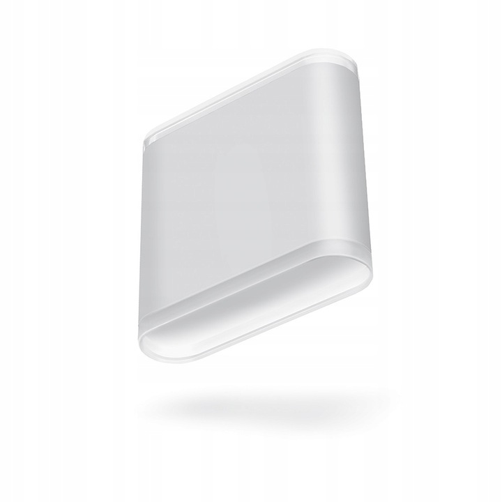 Aplica, Videx, LED, De perete, Aluminiu, Alb