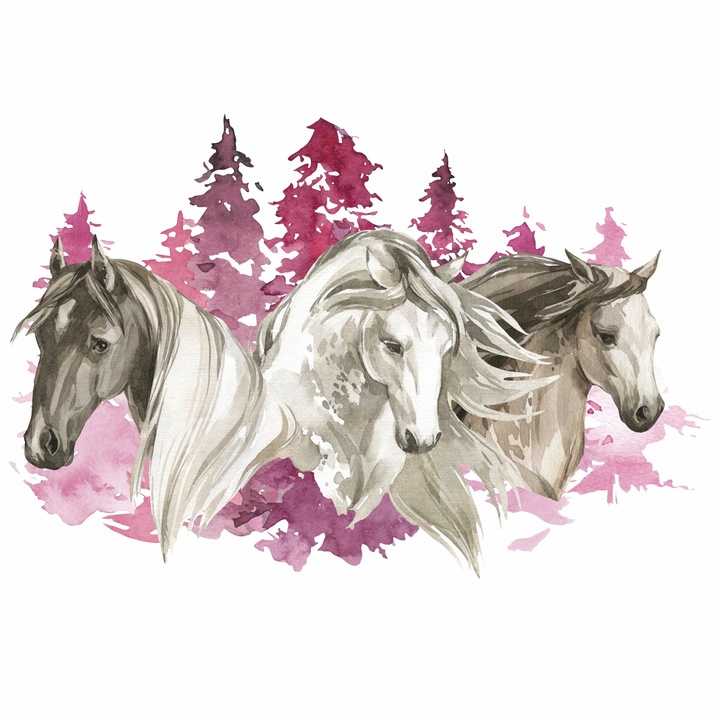 INSPIO Falmatricák lányoknak - Lovak