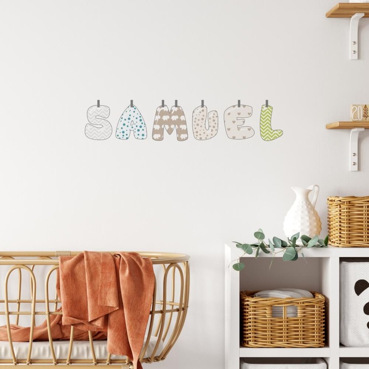 INSPIO Falmatrica fiúknak színes névvel
