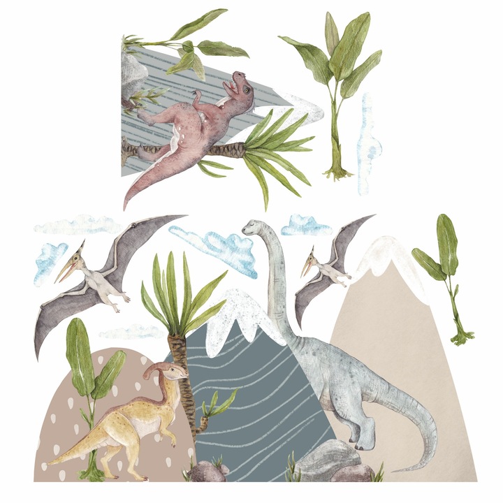 INSPIO Falimatricák - A dinoszauruszok világa