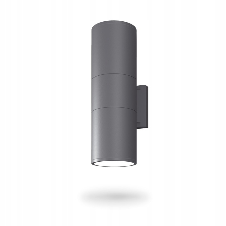 Aplica, Videx, LED, E27, De perete, Aluminiu, Gri