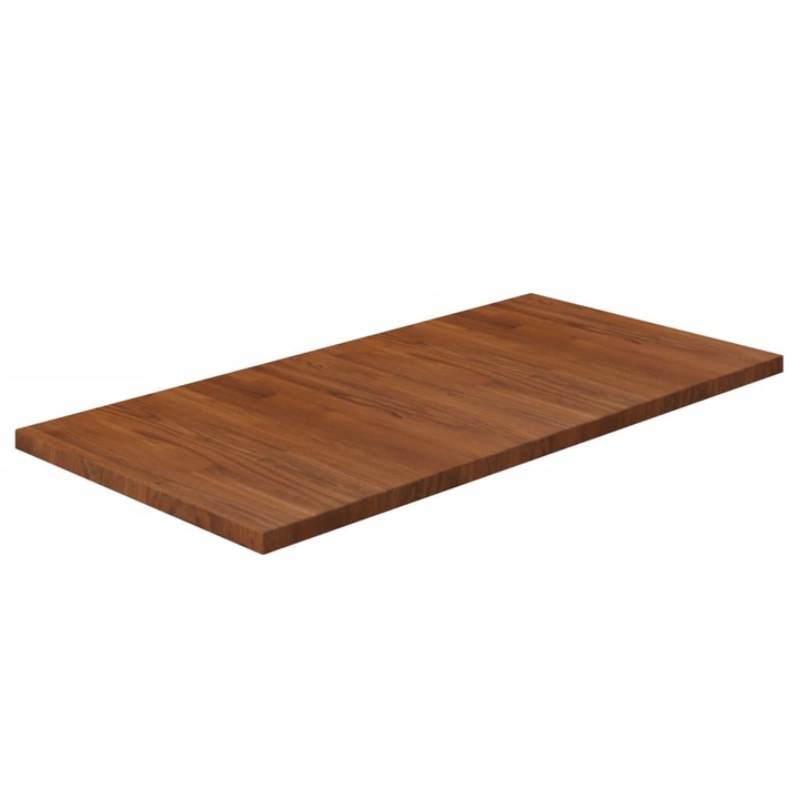 Blat de baie vidaXL, maro inchis, 100x50x2,5 cm, lemn masiv tratat, 9.12 kg