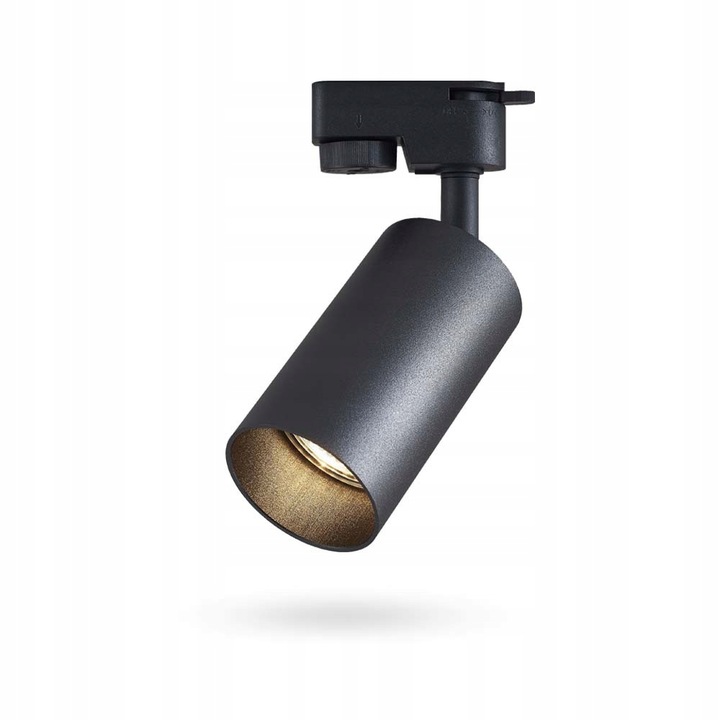 Plafoniera, Videx, GU10, Aluminiu, Poliamida, Negru