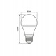 Bec, Videx, LED, E27, A60, 8W, Alb