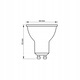 Bec, Videx, LED, GU10, 230V, 7W, Alb