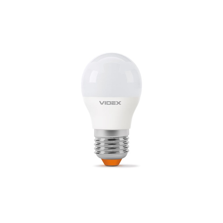 Bec, Videx, LED, E27, G45, 4W, Alb
