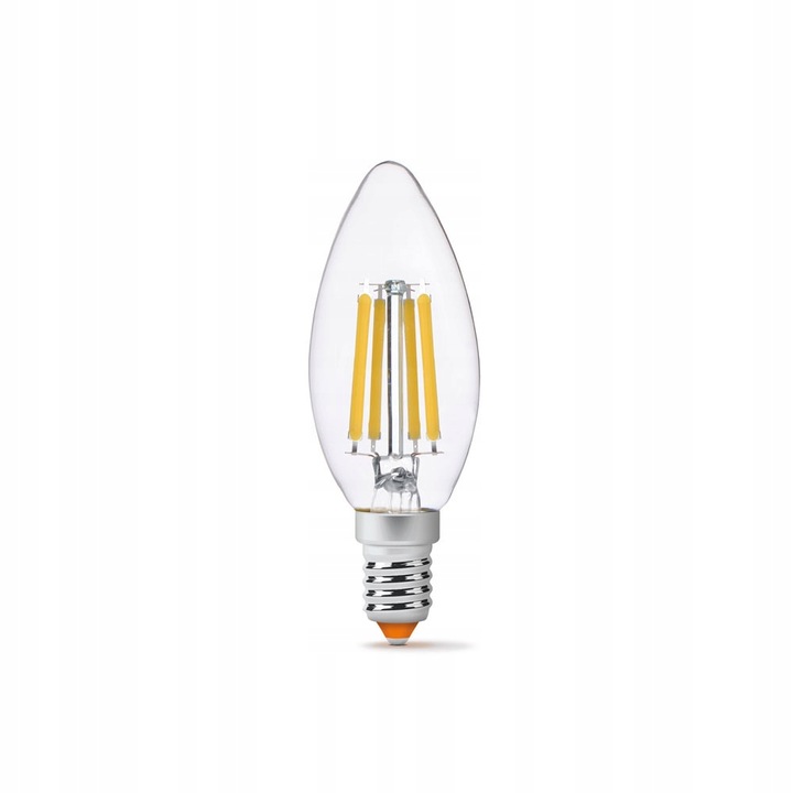Bec, Videx, LED, E14, C35, 6W, Alb