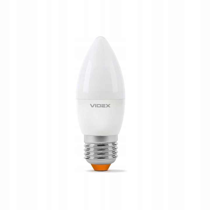 Bec, Videx, LED, E27, C37, 7W, Alb