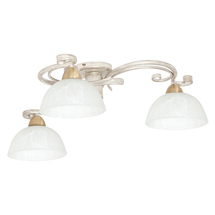 Полилей Aurora, Luminex, метал, цокъл E27, бял