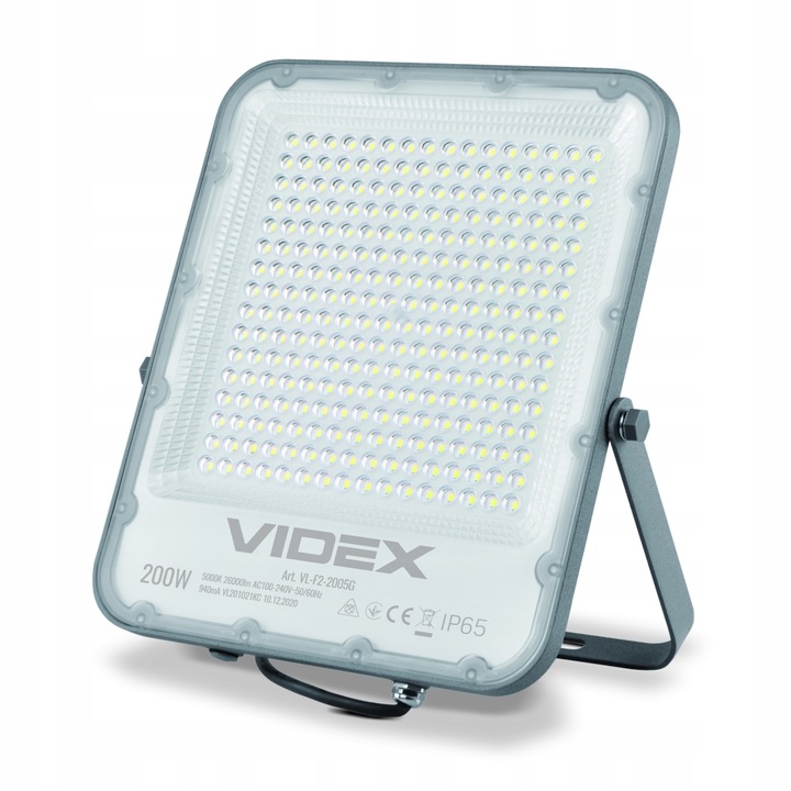 Lampa Solara, Videx, LED, 200W, Aluminiu, Alb Neutru