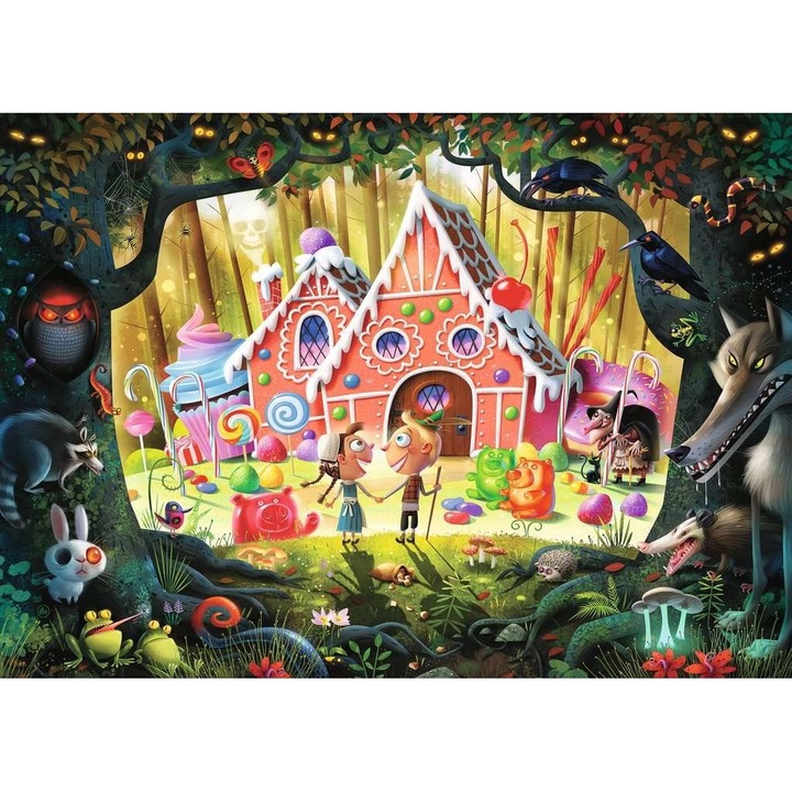 Puzzle 1000 buc - Hänsel si Gretel