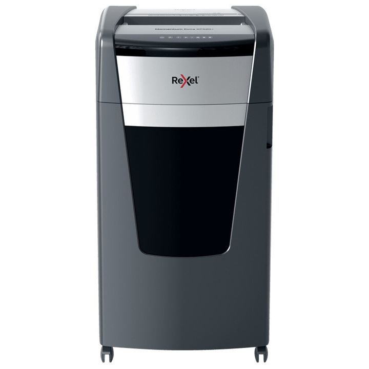 Ръчна машина за унищожаване на документи Rexel Momentum Extra Xp520, P5, микронарязване (прахови частици), 20 Coli, Cos 120