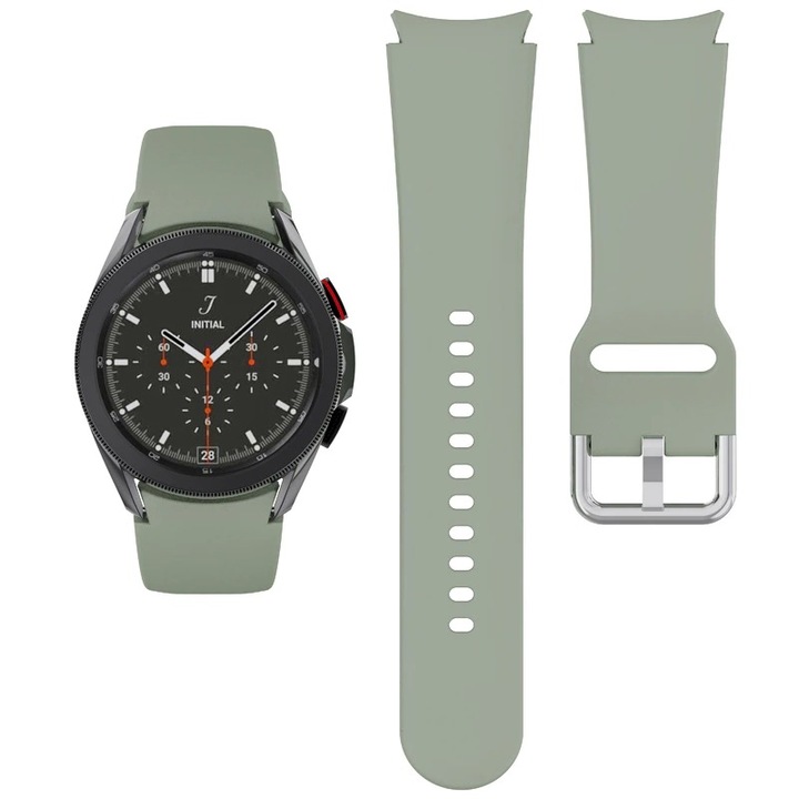 Curea, Silicon, Pentru Samsung Galaxy Watch 4 clasic, Gri