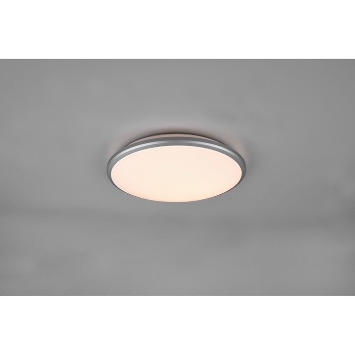 Модерен полилей, RL, кръгъл, LED, IP 20, пластмаса, сребро