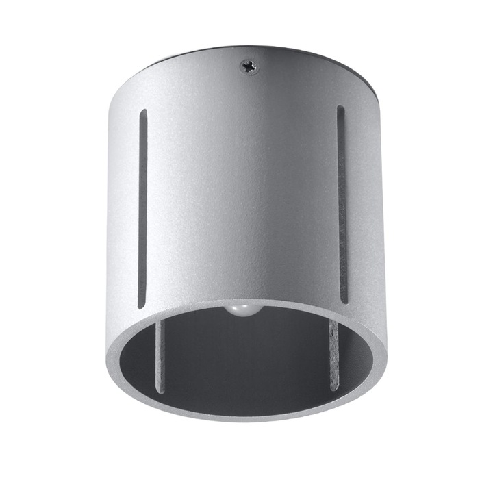 Plafoniera de iluminat, Sollux, Metal, Soclu G9, Gri