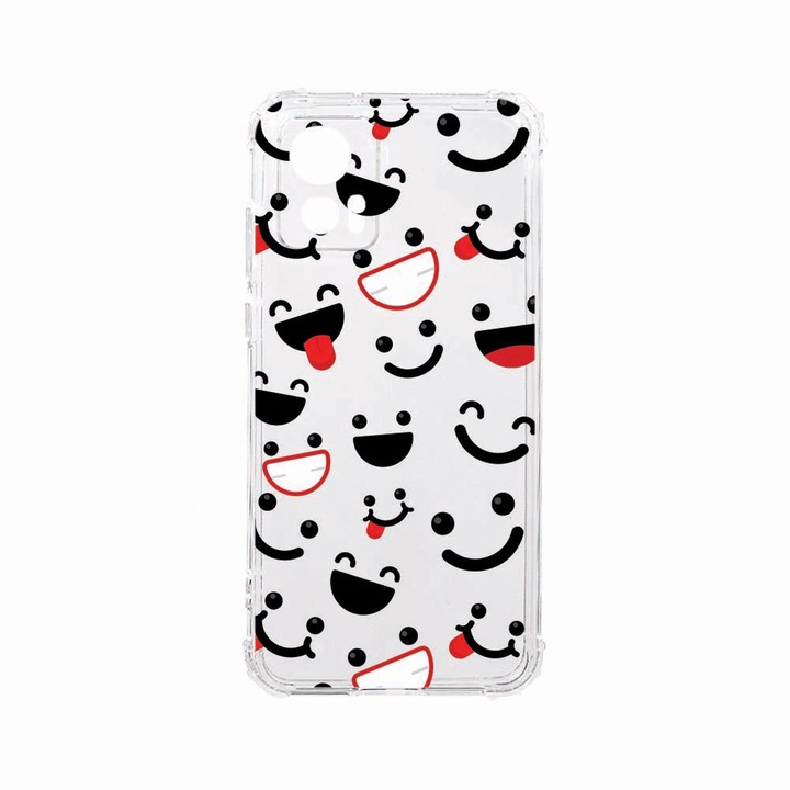 Husa BestCase® Anti Shock, Compatibila Cu Motorola Edge 30 Neo, Be Happy, Rezistenta La Socuri, Protectie Camera, AS 32