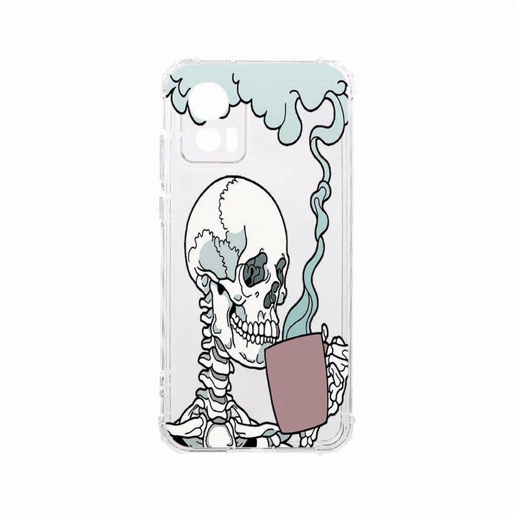 Husa BestCase® Anti Shock, Compatibila Cu Motorola Edge 30 Neo, Skull, Rezistenta La Socuri, Protectie Camera, AS 252