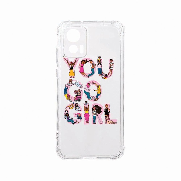 Husa BestCase® Anti Shock, Compatibila Cu Motorola Edge 30 Neo, Girl Power, Rezistenta La Socuri, Protectie Camera, AS 250