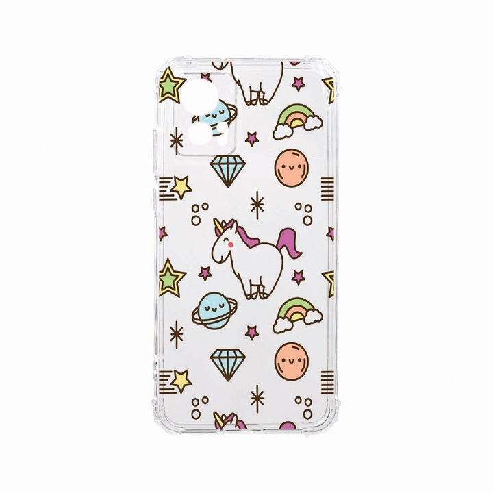 Husa BestCase® Anti Shock, Compatibila Cu Motorola Edge 30 Neo, Unicorn - universe, Rezistenta La Socuri, Protectie Camera, AS 526