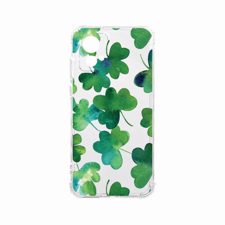 Husa BestCase® Anti Shock, Compatibila Cu Motorola Edge 30 Neo, Green leaf, Rezistenta La Socuri, Protectie Camera, AS 697