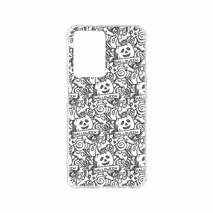 Husa BestCase® Anti Shock, Compatibila Cu OPPO A57, Helloween, Rezistenta La Socuri, Protectie Camera, AS 122