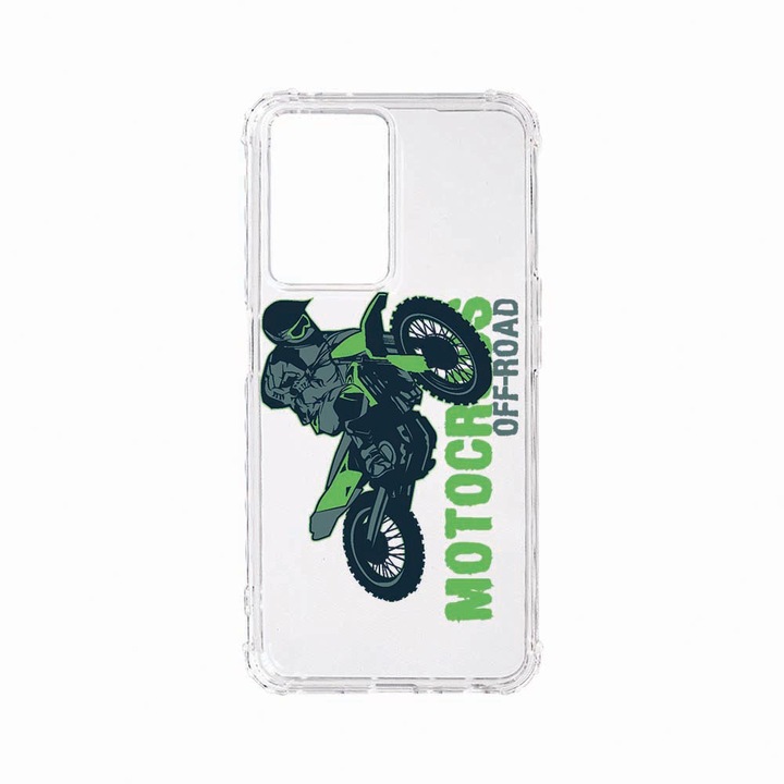 Husa BestCase® Anti Shock 1.5MM, Compatibila cu Motorola Moto G23, Motocross, Rezistenta La Socuri, Protectie Camera, AS 819